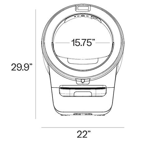 Litter-Robot 5 Pro Dimensions