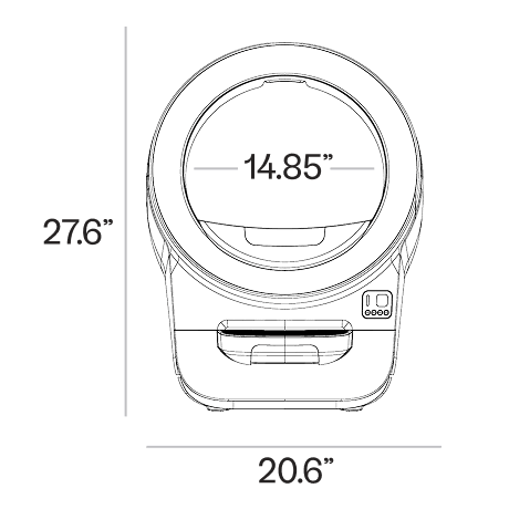 Litter-Robot Evo Dimensions