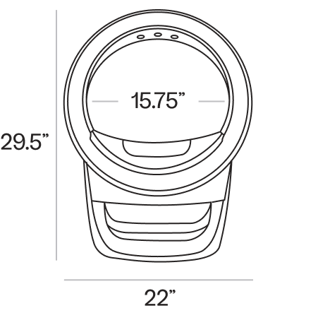 Litter-Robot 4 Dimensions