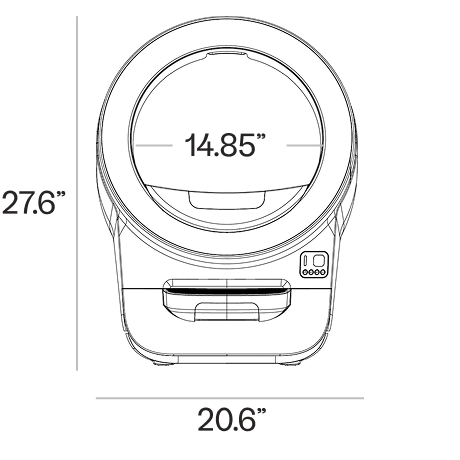 Litter-Robot Evo Dimensions