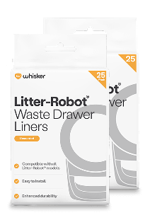 2 packs of 25 waste drawer liners