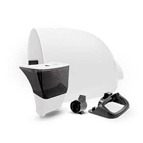 LitterHopper, Litter-Robot 4 bonnet, key, and anti-tip guard