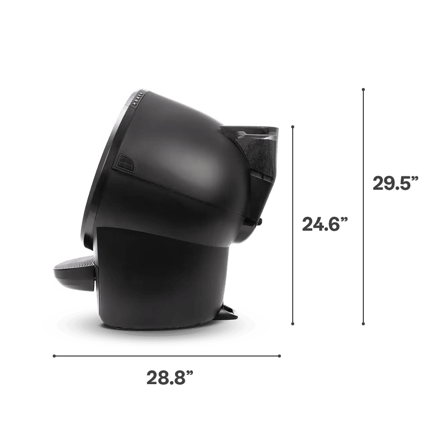 Litter-Robot 4 with LitterHopper dimensions